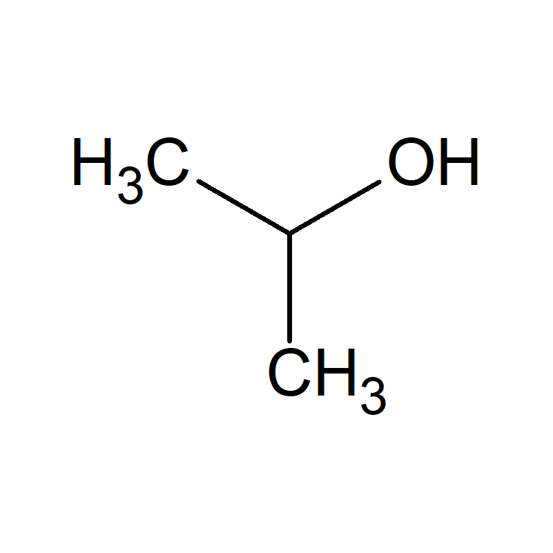 Molecular formula of isopropanol (C3H8O)