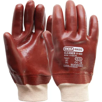 OXXA Cleaner 17-022 Fully coated PVC gloves with cotton jersey lining