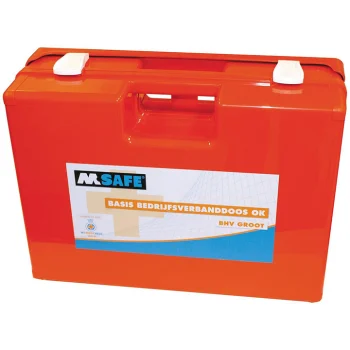 Large emergency first aid kit - M-Safe Basic - Approved by the Orange Cross