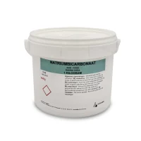 Bucket with 1 kilogram of sodium bicarbonate (baking soda)