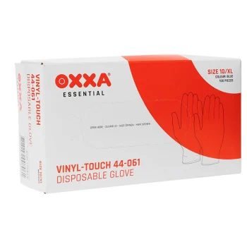 Vinyl Disposable Gloves - Lightly Powdered - 100 pieces - Sizes S, M, L, XL