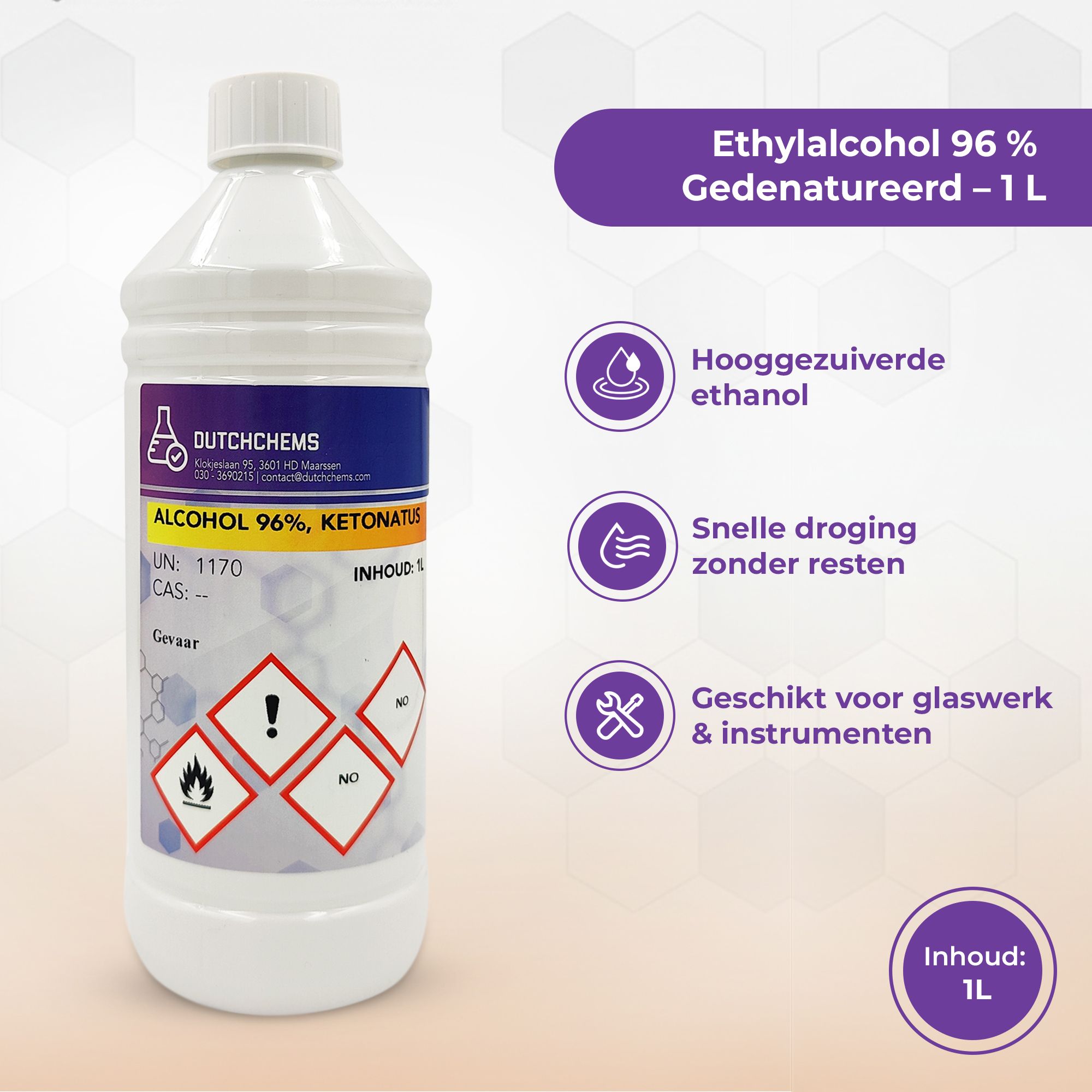Information about ethanol 96% ethyl alcohol