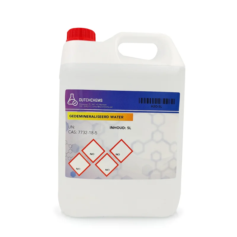 5-liter jerrycan from DutchChems with demineralized water