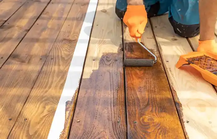 Treating wood with linseed oil