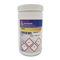 Jar with 1 kg alum from DutchChems