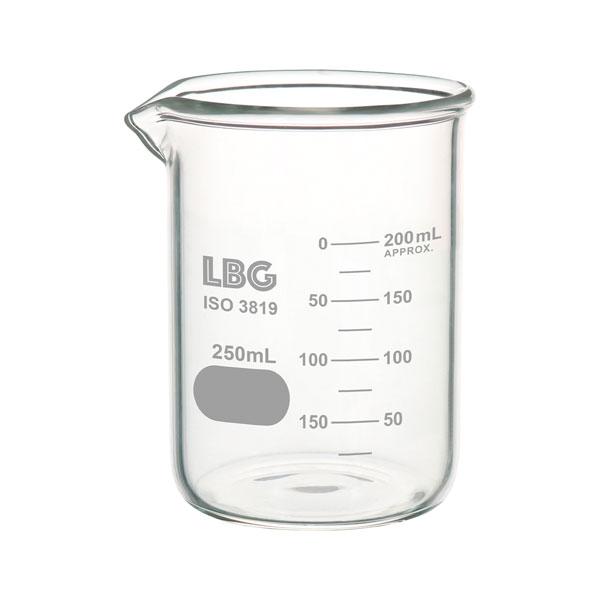 Low-Heat Double Scale Beaker for Heavy-Duty Use, LBG