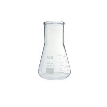 Erlenmeyer flask wide neck, LBG