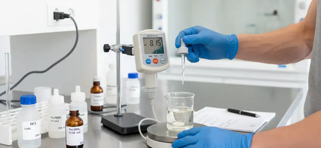 pH correction application illustration