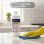 Cleaning a worktop with household ammonia 5p