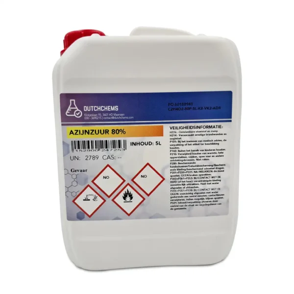 Jerrycan acetic acid 80% (5L)