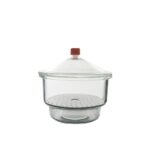 Glass desiccator with dome cap Premium Line