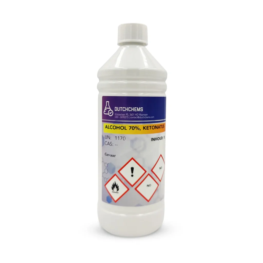 Ethanol alcohol 70% denatured 1 liter bottle