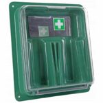 Barikos wall holder for 2 eyewash bottles