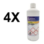 Value pack of boric water, 4 bottles of 1 liter DutchChems