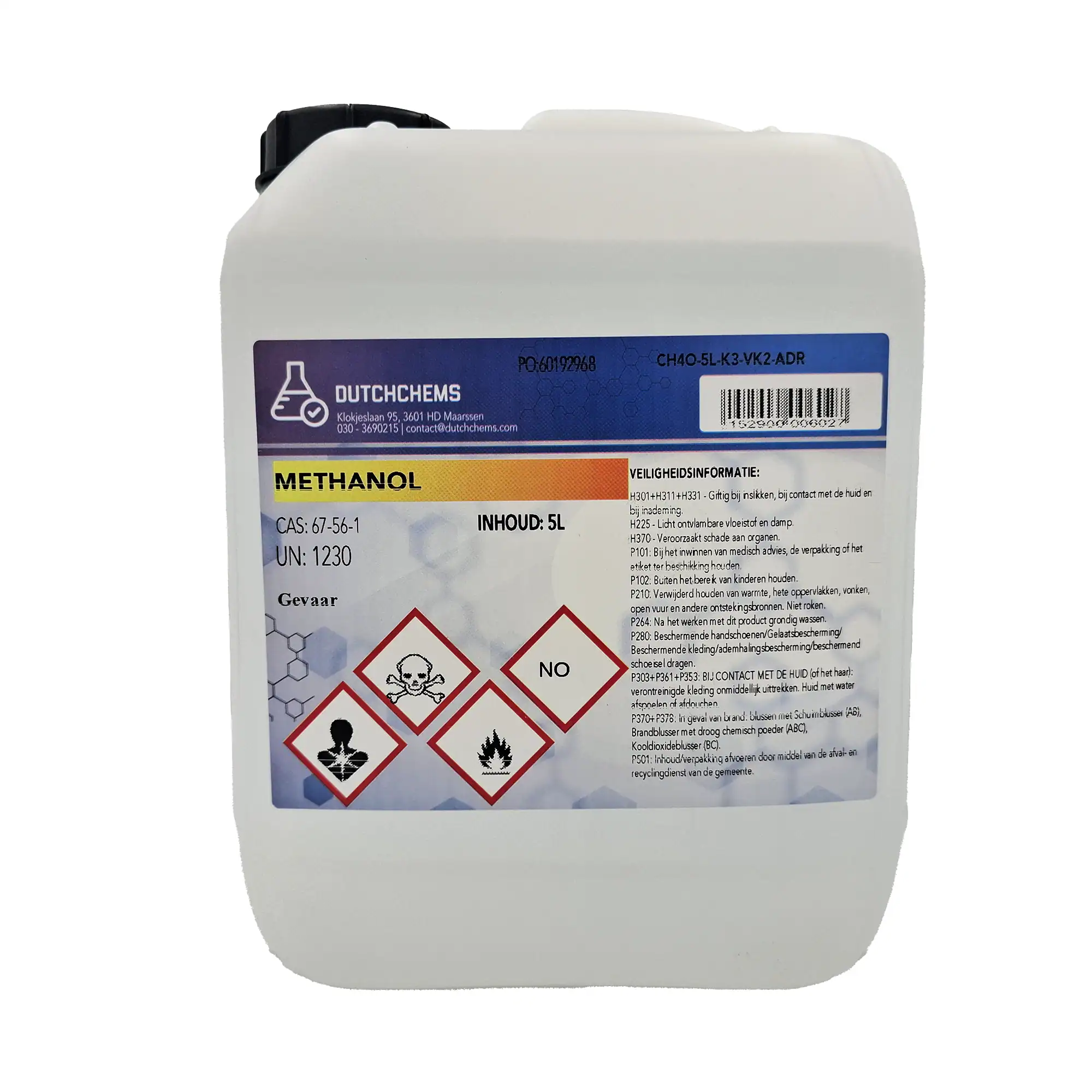 methanol_5L Jerry can with 5 liters of methanol