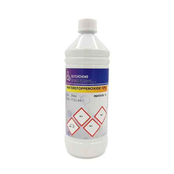 Hydrogen peroxide 12% in a 1-litre bottle