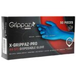 X-Grippaz Pro 44-570 - Premium nitrile disposable gloves - Powder-free - 50 pieces - Sizes S, M, L, XL, XXL, 3XL