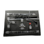Fractional distillation set with Vigreux column