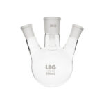 Ground glass round-bottom flask with 4 slanted necks