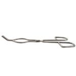 Semi-curved crucible tongs