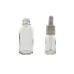 Glass bottle with a narrow neck, DIN-18