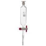 Drip funnel, cylindrical, with PTFE stop valve