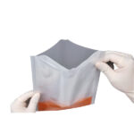 Sterile blender bags with a filter