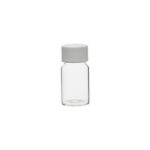 Small glass sample bottle